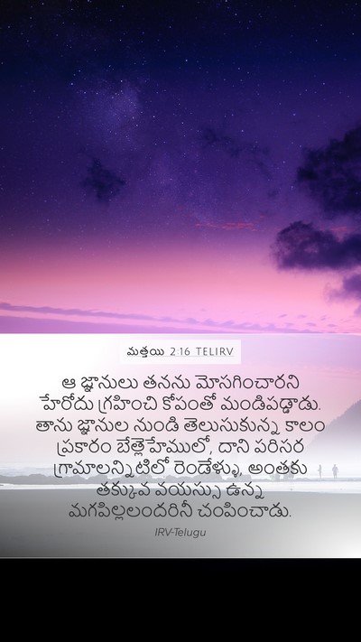 మత్తయి 2:16 TELIRV Bible Verse Image
