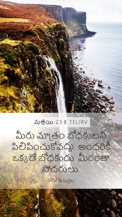 మత్తయి 23:8 TELIRV Bible Verse Image