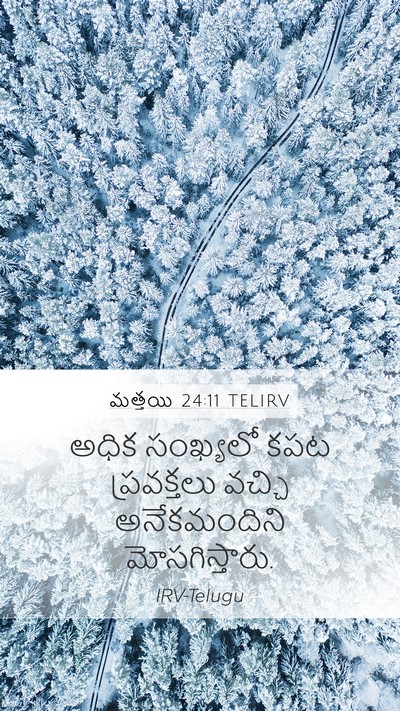మత్తయి 24:11 TELIRV Bible Verse Image