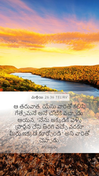 మత్తయి 26:36 TELIRV Bible Verse Image