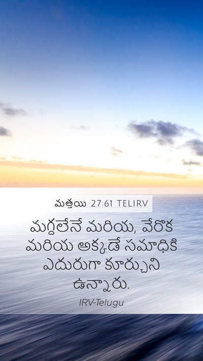 మత్తయి 27:61 TELIRV Bible Verse Image