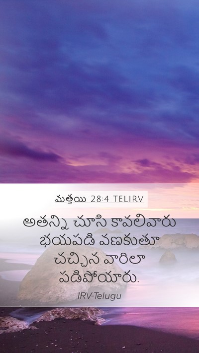 మత్తయి 28:4 TELIRV Bible Verse Image
