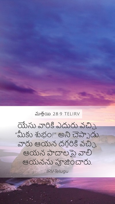 మత్తయి 28:9 TELIRV Bible Verse Image
