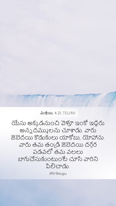 మత్తయి 4:21 TELIRV Bible Verse Image