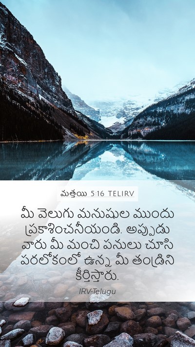 మత్తయి 5:16 TELIRV Bible Verse Image