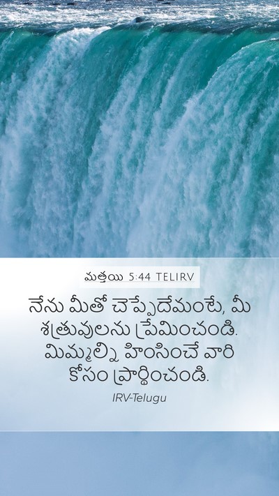మత్తయి 5:44 TELIRV Bible Verse Image