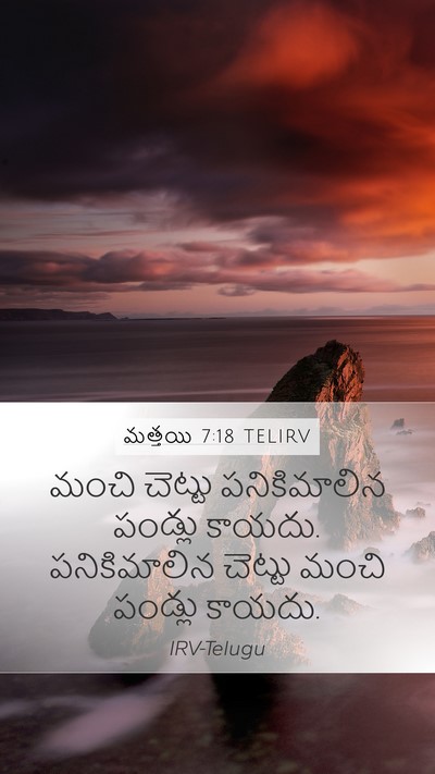 మత్తయి 7:18 TELIRV Mobile Phone Wallpaper - మంచి చెట్టు - Mobile Bible Verse Wallpaper