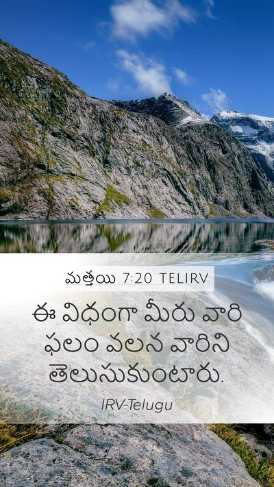 మత్తయి 7:20 TELIRV Bible Verse Image