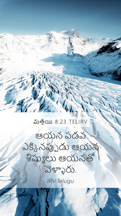 మత్తయి 8:23 TELIRV Bible Verse Image