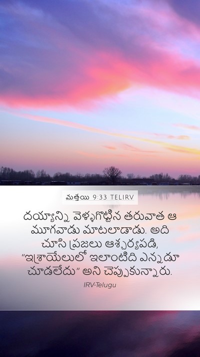 మత్తయి 9:33 TELIRV Bible Verse Image