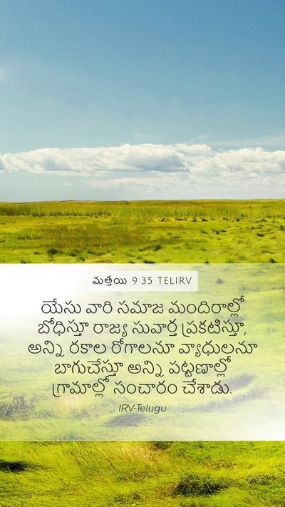 మత్తయి 9:35 TELIRV Bible Verse Image