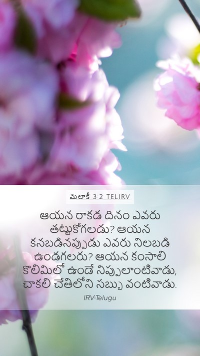 మలాకీ 3:2 TELIRV Bible Verse Image