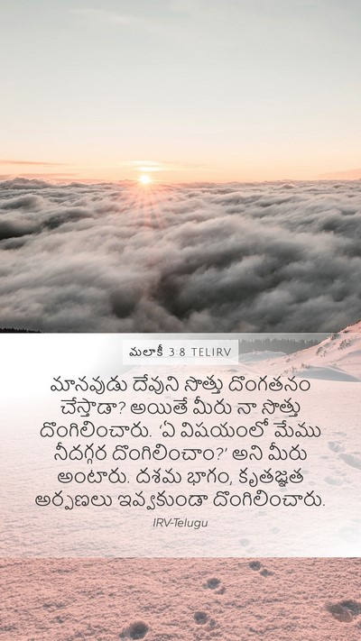 మలాకీ 3:8 TELIRV Bible Verse Image