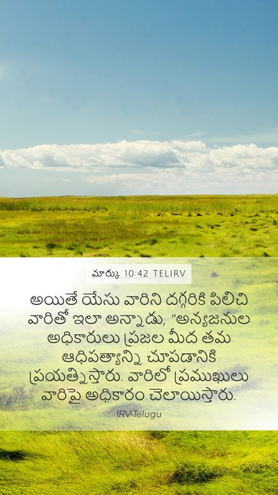 మార్కు 10:42 TELIRV Bible Verse Image