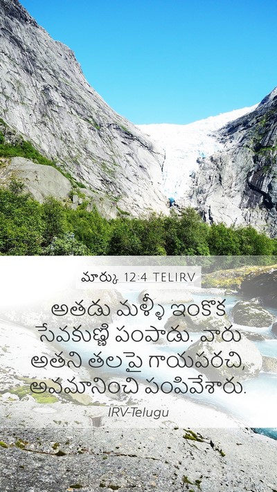 మార్కు 12:4 TELIRV Mobile Phone Wallpaper - అతడు మళ్ళీ ఇంకొక - Mobile Bible Verse Wallpaper
