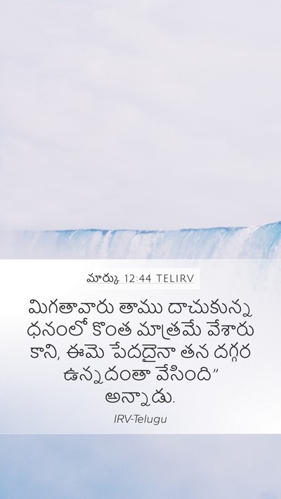 మార్కు 12:44 TELIRV Bible Verse Image