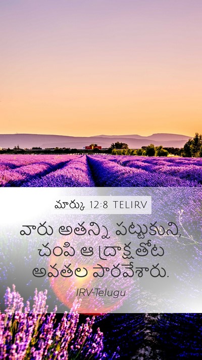 మార్కు 12:8 TELIRV Mobile Phone Wallpaper - వారు అతన్ని - Mobile Bible Verse Wallpaper