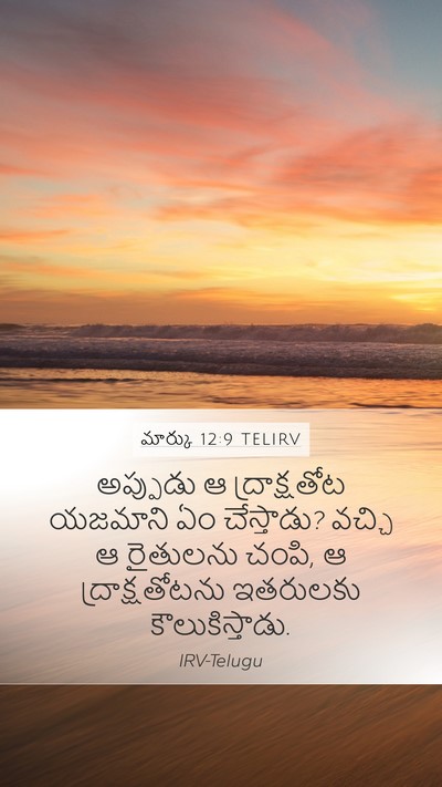 మార్కు 12:9 TELIRV Bible Verse Image