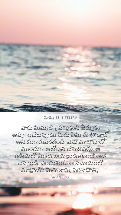 మార్కు 13:11 TELIRV Bible Verse Image