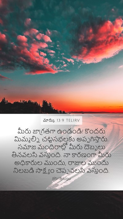 మార్కు 13:9 TELIRV Bible Verse Image