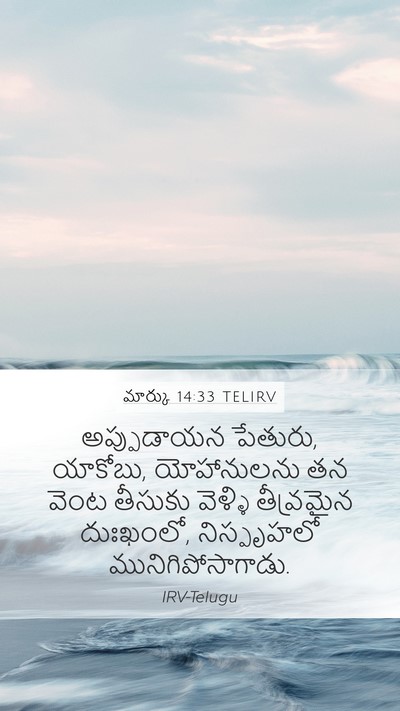 మార్కు 14:33 TELIRV Bible Verse Image