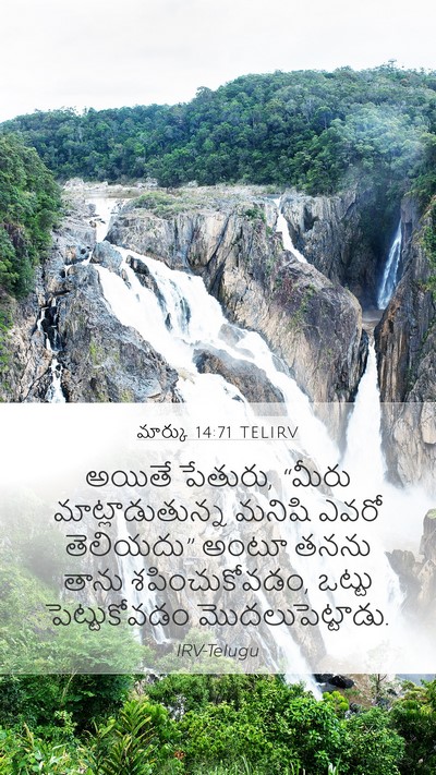 మార్కు 14:71 TELIRV Mobile Phone Wallpaper - అయితే పేతురు, - Mobile Bible Verse Wallpaper