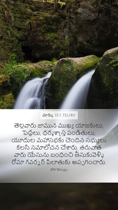 మార్కు 15:1 TELIRV Bible Verse Image