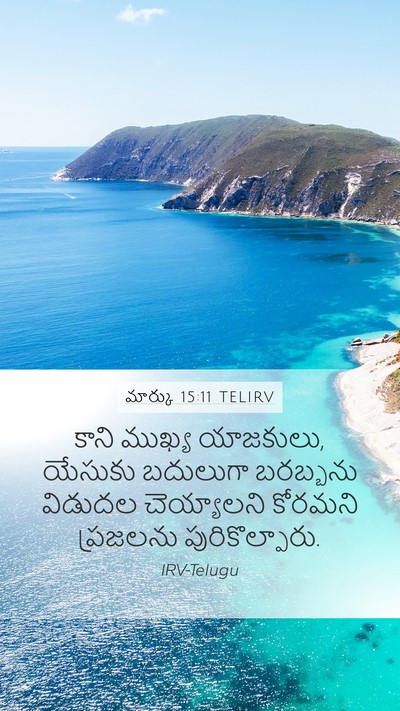 మార్కు 15:11 TELIRV Bible Verse Image