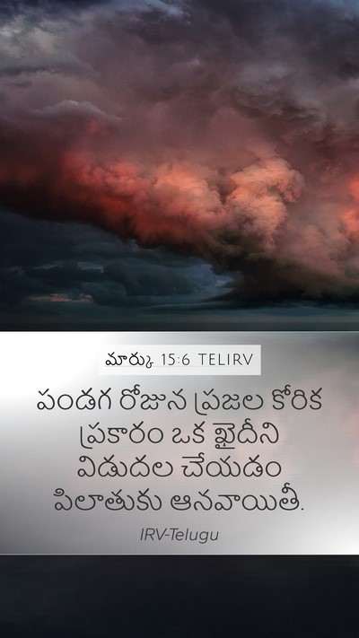 మార్కు 15:6 TELIRV Bible Verse Image