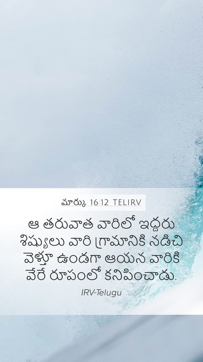 మార్కు 16:12 TELIRV Bible Verse Image