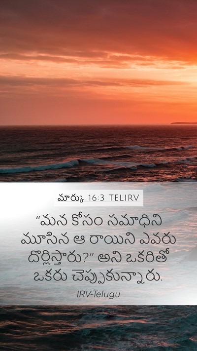 మార్కు 16:3 TELIRV Bible Verse Image