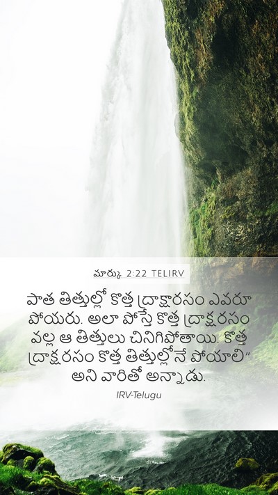 మార్కు 2:22 TELIRV Bible Verse Image