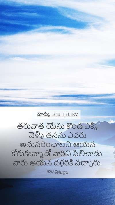 మార్కు 3:13 TELIRV Bible Verse Image