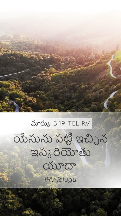 మార్కు 3:19 TELIRV Mobile Phone Wallpaper - యేసును పట్టి - Mobile Bible Verse Wallpaper