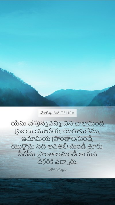 మార్కు 3:8 TELIRV Bible Verse Image
