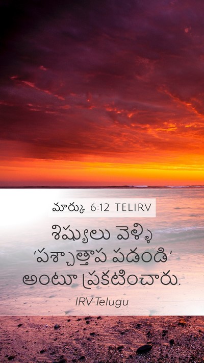 మార్కు 6:12 TELIRV Bible Verse Image