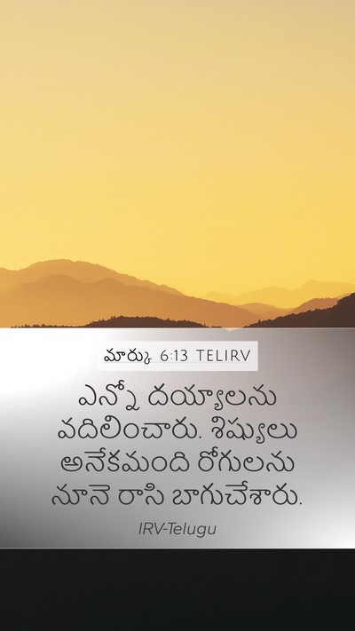 మార్కు 6:13 TELIRV Bible Verse Image