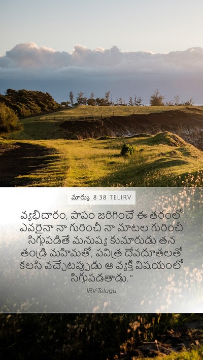 మార్కు 8:38 TELIRV Bible Verse Image