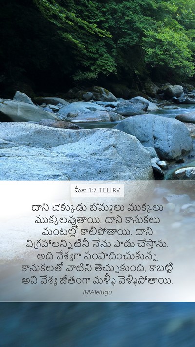 మీకా 1:7 TELIRV Bible Verse Image