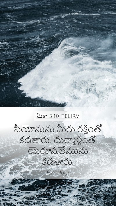మీకా 3:10 TELIRV Bible Verse Image