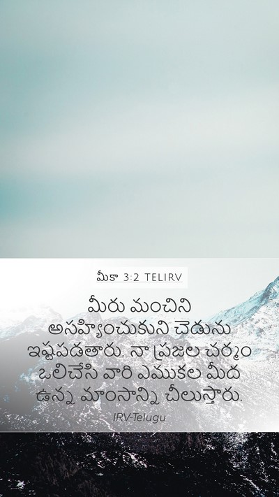 మీకా 3:2 TELIRV Bible Verse Image