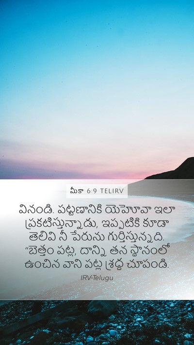 మీకా 6:9 TELIRV Bible Verse Image