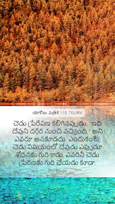 యాకోబు పత్రిక 1:13 TELIRV Bible Verse Image