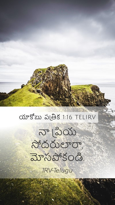 యాకోబు పత్రిక 1:16 TELIRV Bible Verse Image