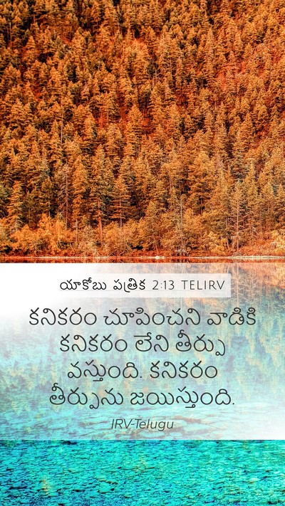 యాకోబు పత్రిక 2:13 TELIRV Bible Verse Image