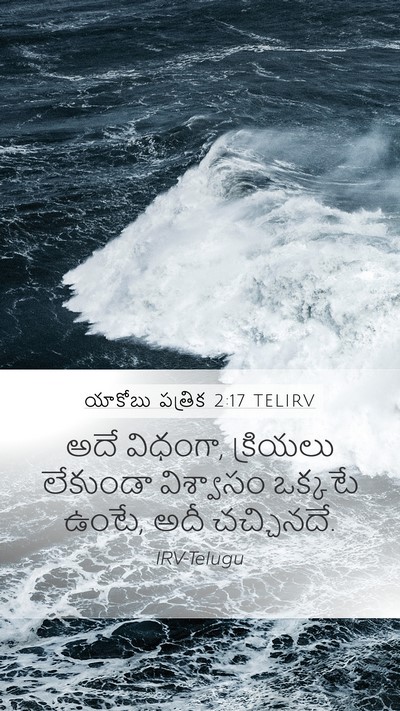 యాకోబు పత్రిక 2:17 TELIRV Bible Verse Image