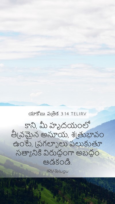 యాకోబు పత్రిక 3:14 TELIRV Bible Verse Image