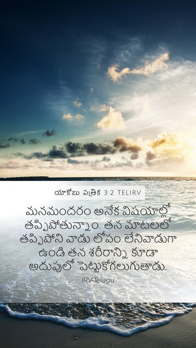 యాకోబు పత్రిక 3:2 TELIRV Bible Verse Image