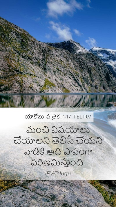 యాకోబు పత్రిక 4:17 TELIRV Bible Verse Image