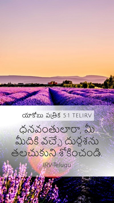 యాకోబు పత్రిక 5:1 TELIRV Bible Verse Image